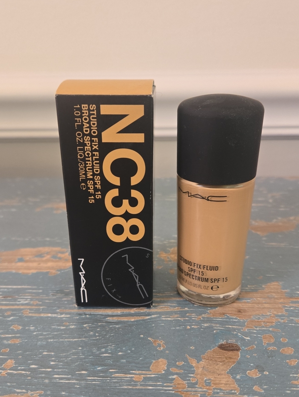 MAC Studio Fix Fluid Foundation NC38 (New In Box)
